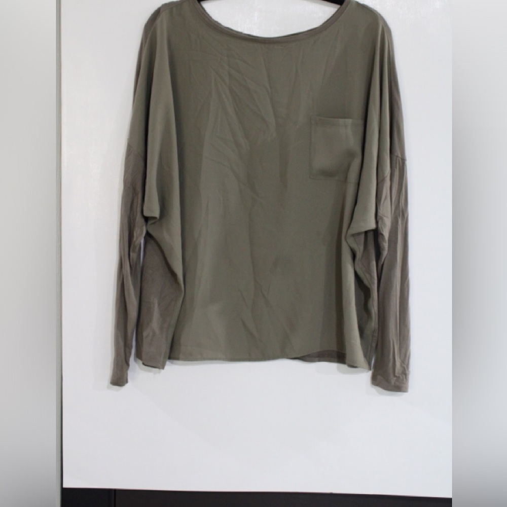 APT.9 Long Sleeve Shirt Color: Olive Green Size: XL